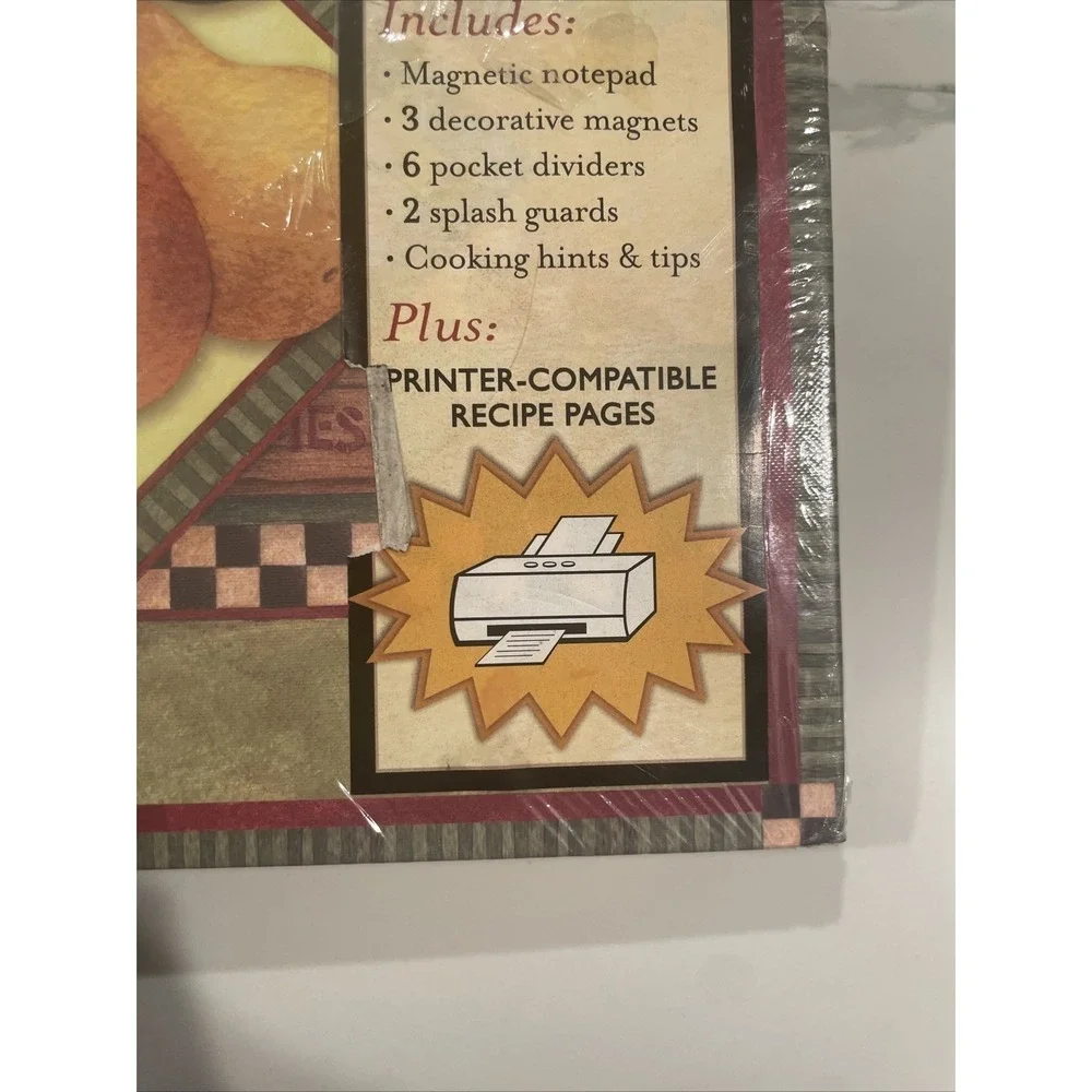 DEBBIE MUMM Deluxe Recipe Binder Like New‎ Pear Design 2008